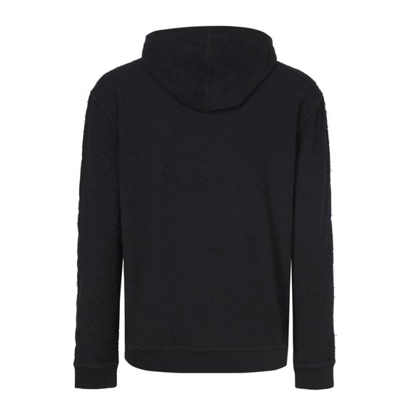 John Varvatos Huntsville Clawed Rip Hoodie Indigo - Picture 2 of 5